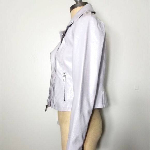 Guess L Faux Leather Snake Embossed Moto J… - Picture 7 of 12